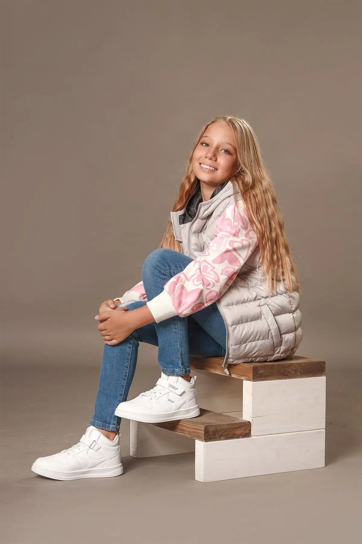 27758 کفش کتانی یونیسکس بچه گانه سفید Velcro High Top - 1618 27758 کفش کتانی یونیسکس بچه گانه سفید Velcro High Top - 1618