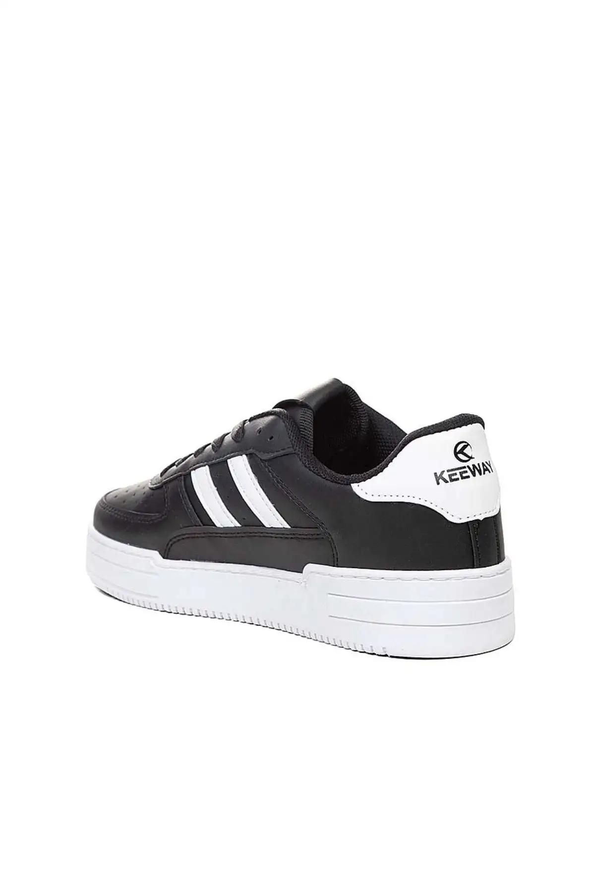 کفش ورزشی مردانه سیاه سفید ضد آب بند دار - 2220 کفش ورزشی مردانه سیاه سفید ضد آب بند دار - 2220