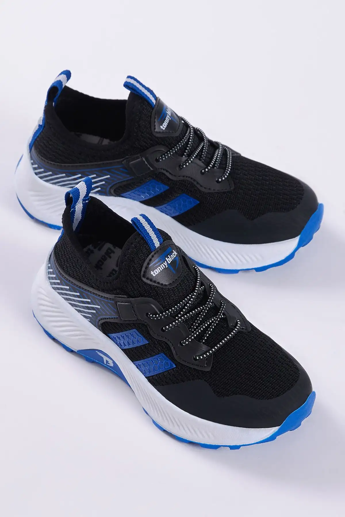 کفش کتانی توری پارچه ای راحت تنفسی ساکس مشکی یونیسکس بچه گانه - 1371 کفش کتانی توری پارچه ای راحت تنفسی ساکس مشکی یونیسکس بچه گانه - 1371