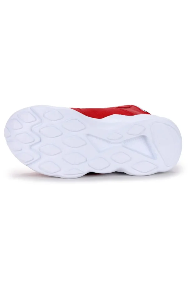 کفش بسکتبال پسرانه دخترانه قرمز Velcro کفش اسپرت یونیسکس سبک وزن گاه به گاه ریو - 2170