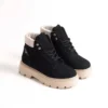 Black Suede Laccik Base Woman Bot - 2401