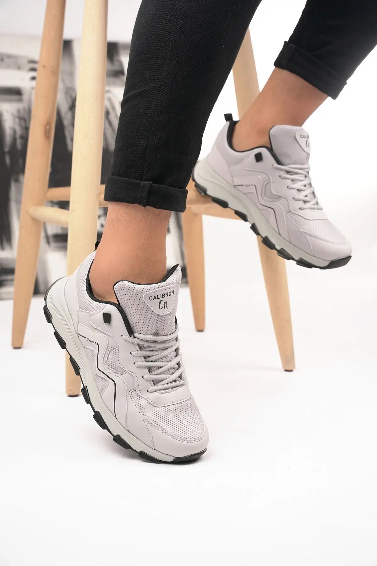 کفش ورزشی کتانی ارتوپدی روزانه بنددار پیاده روی مردانه - 2212 کفش ورزشی کتانی ارتوپدی روزانه بنددار پیاده روی مردانه - 2212