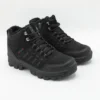 unisex Black Wool Zipper Bot X Step - 2427