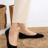 طراحی سنگ سیاه پاشنه های خوب روزانه کفش های تخت خانه کفش های تخت خانه - 2602
