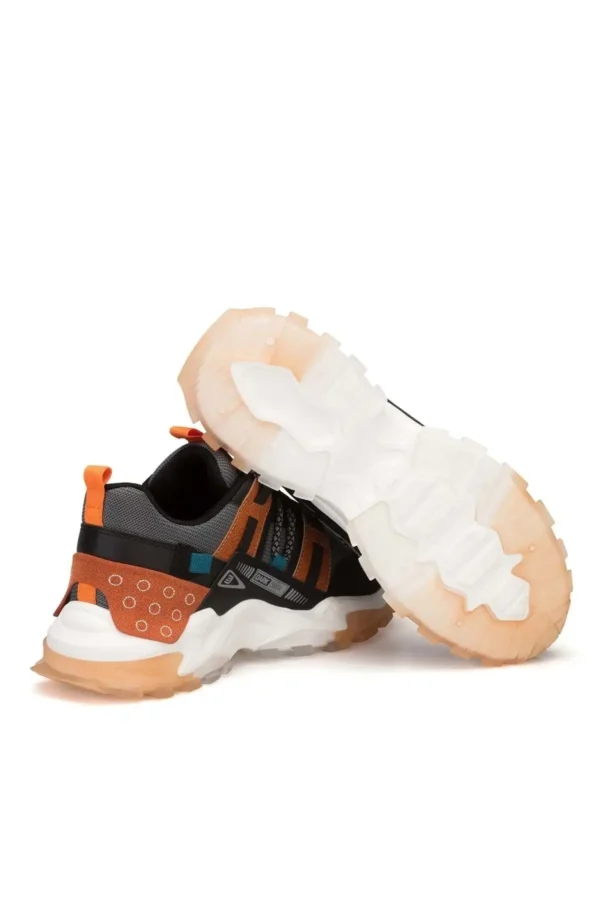 DS Albers Black Orange Men Sneaker - 2688
