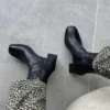 پاشنه های متوسط ​​کشش زنانه Bot Black - 2929