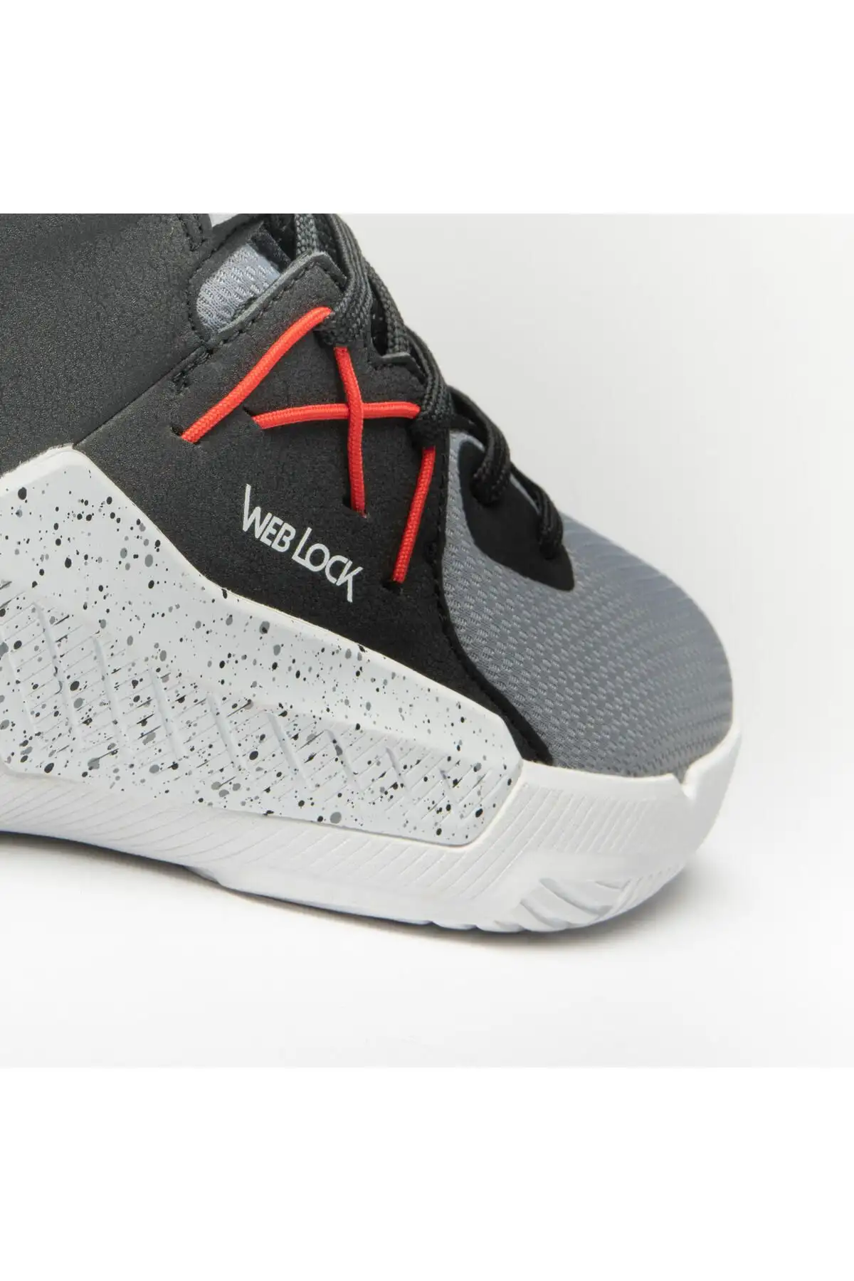 کفش بسکتبال بزرگسالان - خاکستری/سیاه - محافظت از 120 - 2965 کفش بسکتبال بزرگسالان - خاکستری/سیاه - محافظت از 120 - 2965