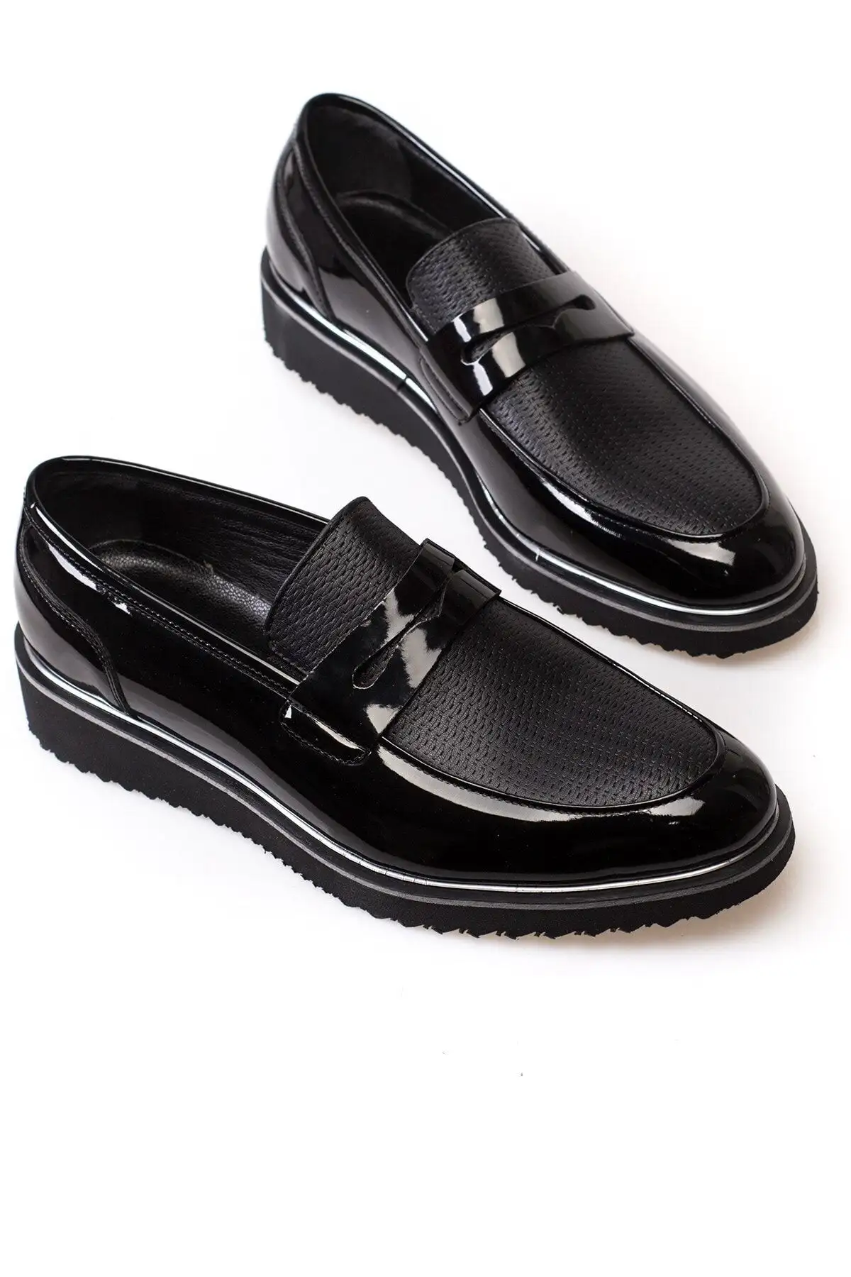 توری چرمی چرمی پر ثبت اختراع کلاسیک مردان - کفش کلاسیک - 2481 توری چرمی چرمی پر ثبت اختراع کلاسیک مردان - کفش کلاسیک - 2481