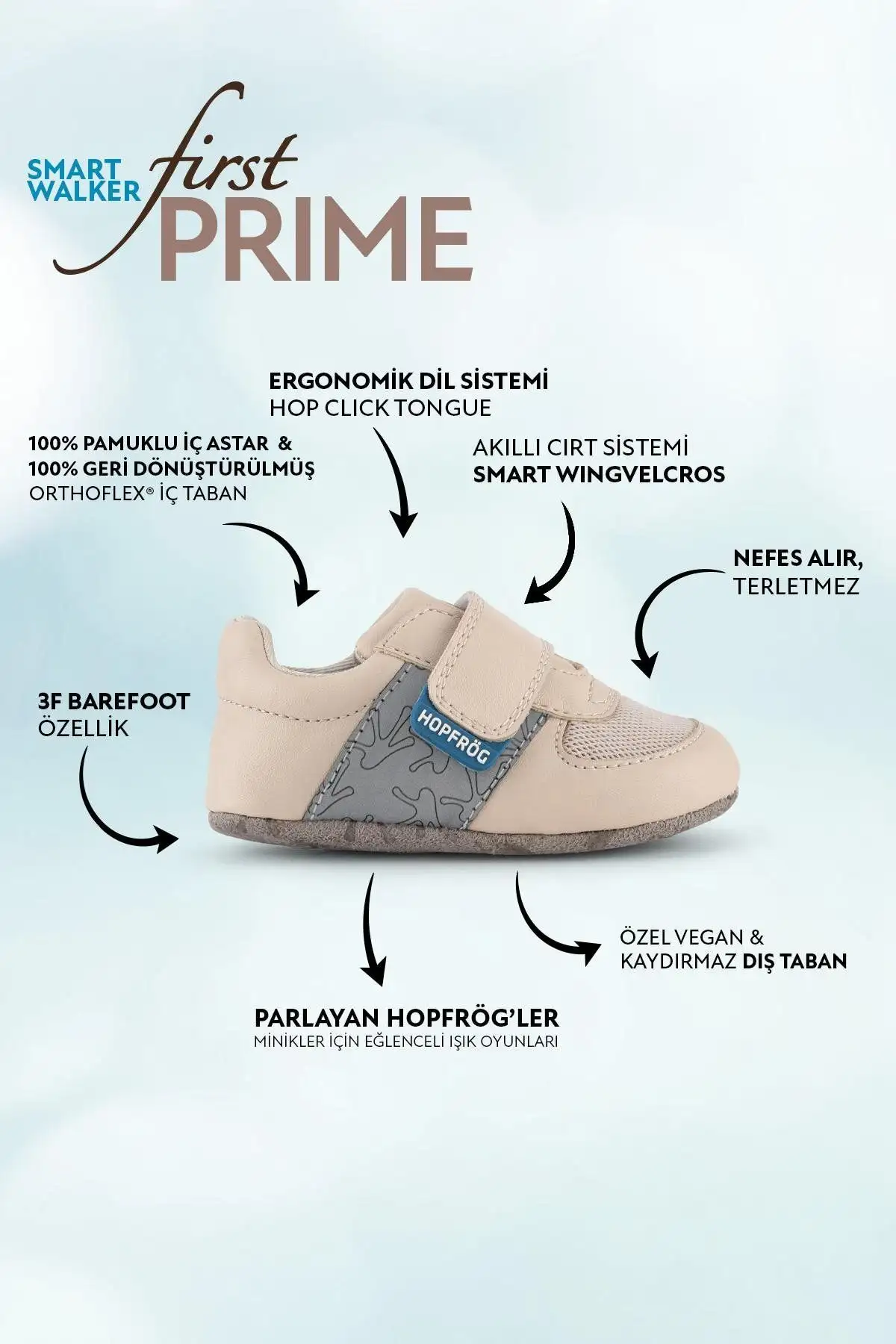 Smart Walker First Prime Air Air Bare "Bare First Step کفش کودک - 2742 Smart Walker First Prime Air Air Bare "Bare First Step کفش کودک - 2742