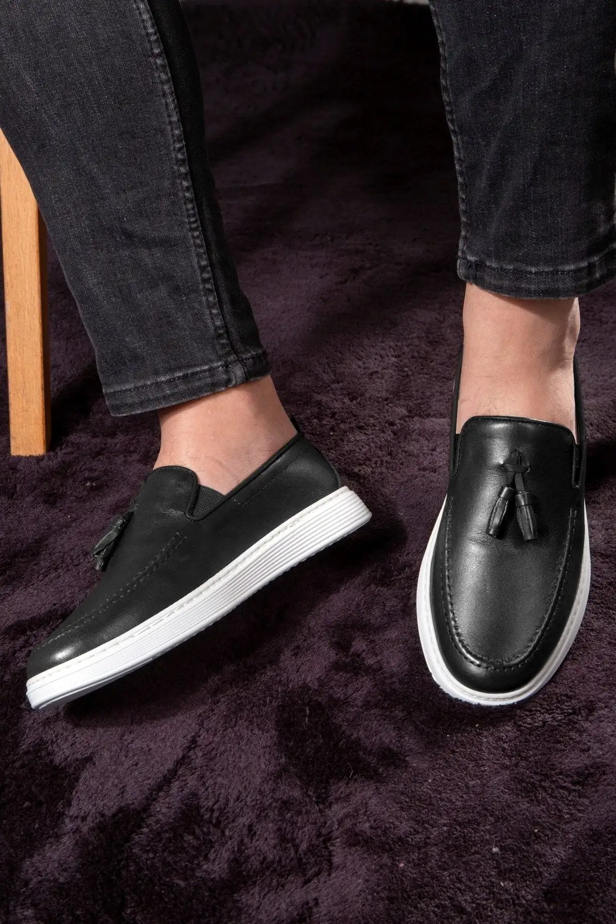 Fringe Genuine Leather Men's Daily Men ، کفش های Loafer ، کفش های سبک ، کفش های تابستانی - 2892 Fringe Genuine Leather Men's Daily Men ، کفش های Loafer ، کفش های سبک ، کفش های تابستانی - 2892