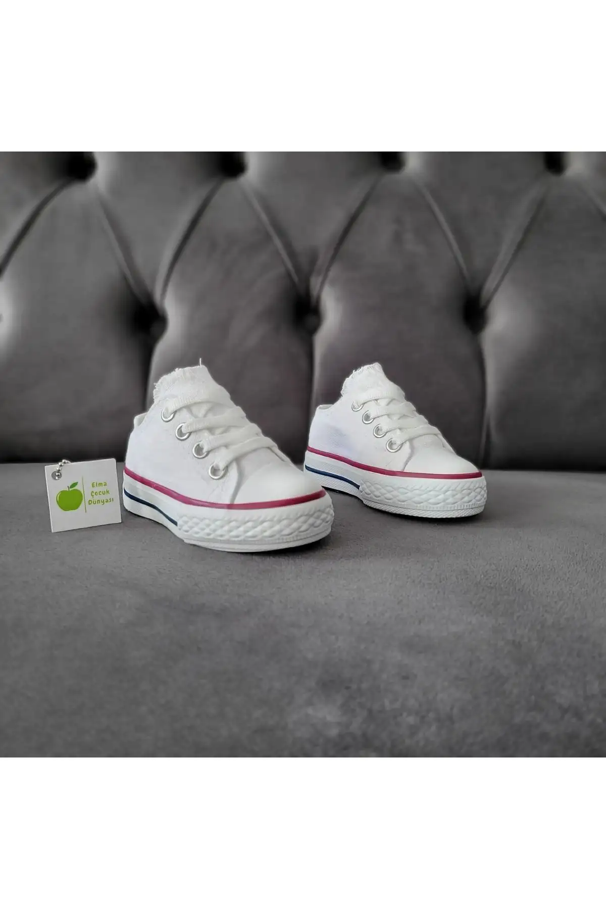 یونیزکس پسر پسر پسر پسر بچه توری کوتاه توری کانوا Kanvas Kinen کفش ورزشی ورزشی - 2626