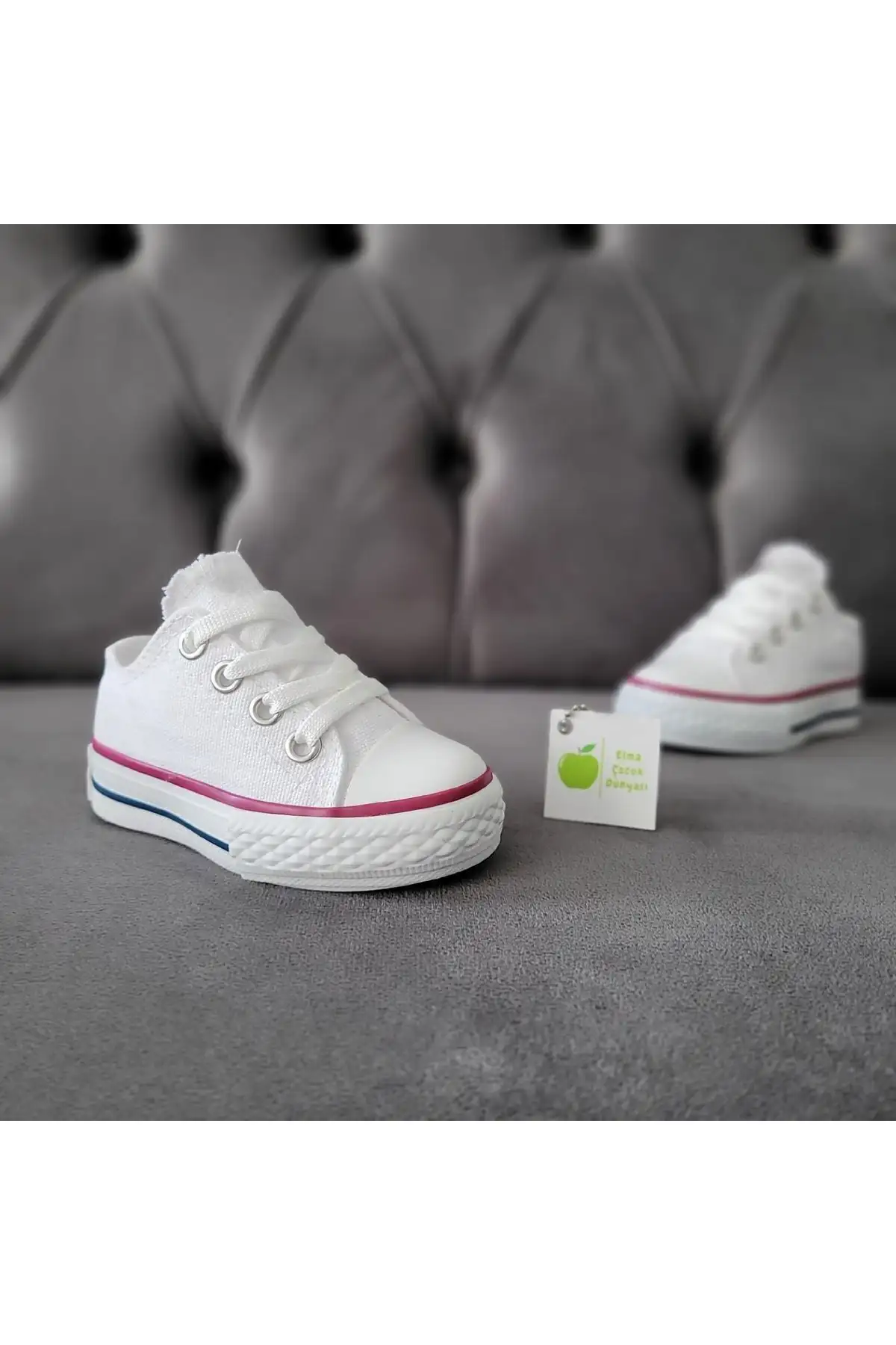 یونیزکس پسر پسر پسر پسر بچه توری کوتاه توری کانوا Kanvas Kinen کفش ورزشی ورزشی - 2626