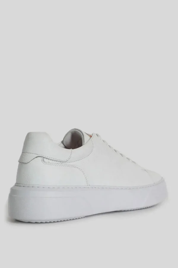 کفش کفش ورزشی چرمی Tommy Men White - 2570