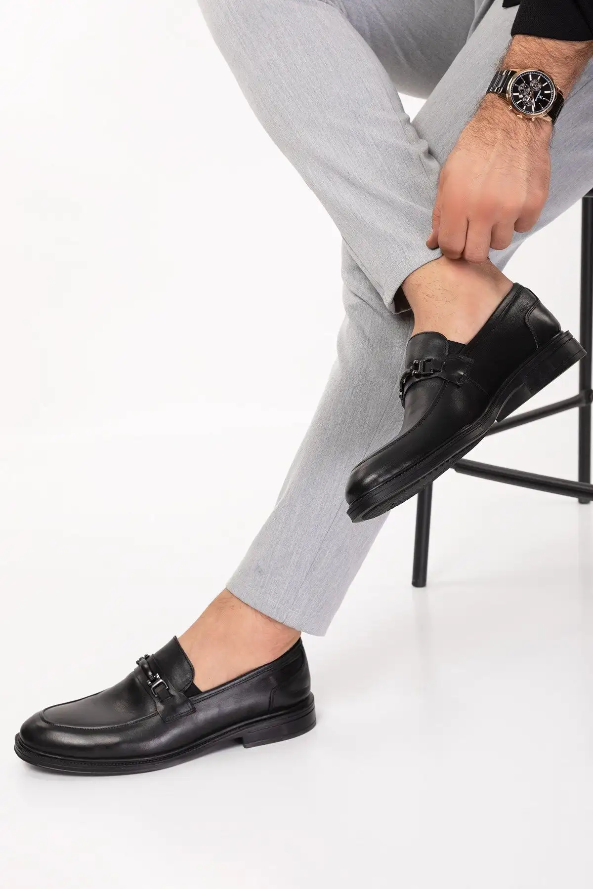 چرم اصلی ، رایگان ، بیرونی داخلی ، کفش های کلاسیک مردانه - 2485 چرم اصلی ، رایگان ، بیرونی داخلی ، کفش های کلاسیک مردانه - 2485