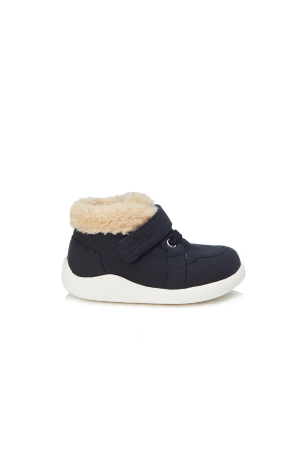 Tinky Furry Unisex First Step Navy Blue Daily Shoes - 2750