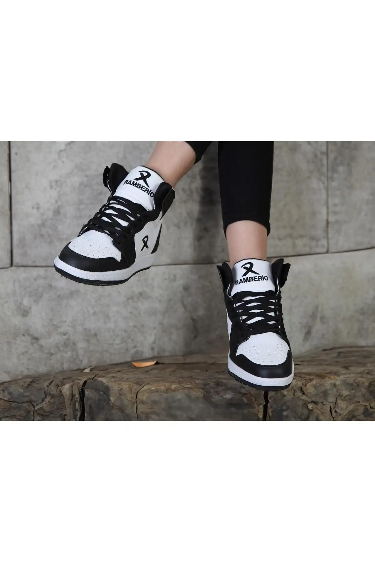 کفش ورزشی بلند سبد سیاه Snekaer - 2967