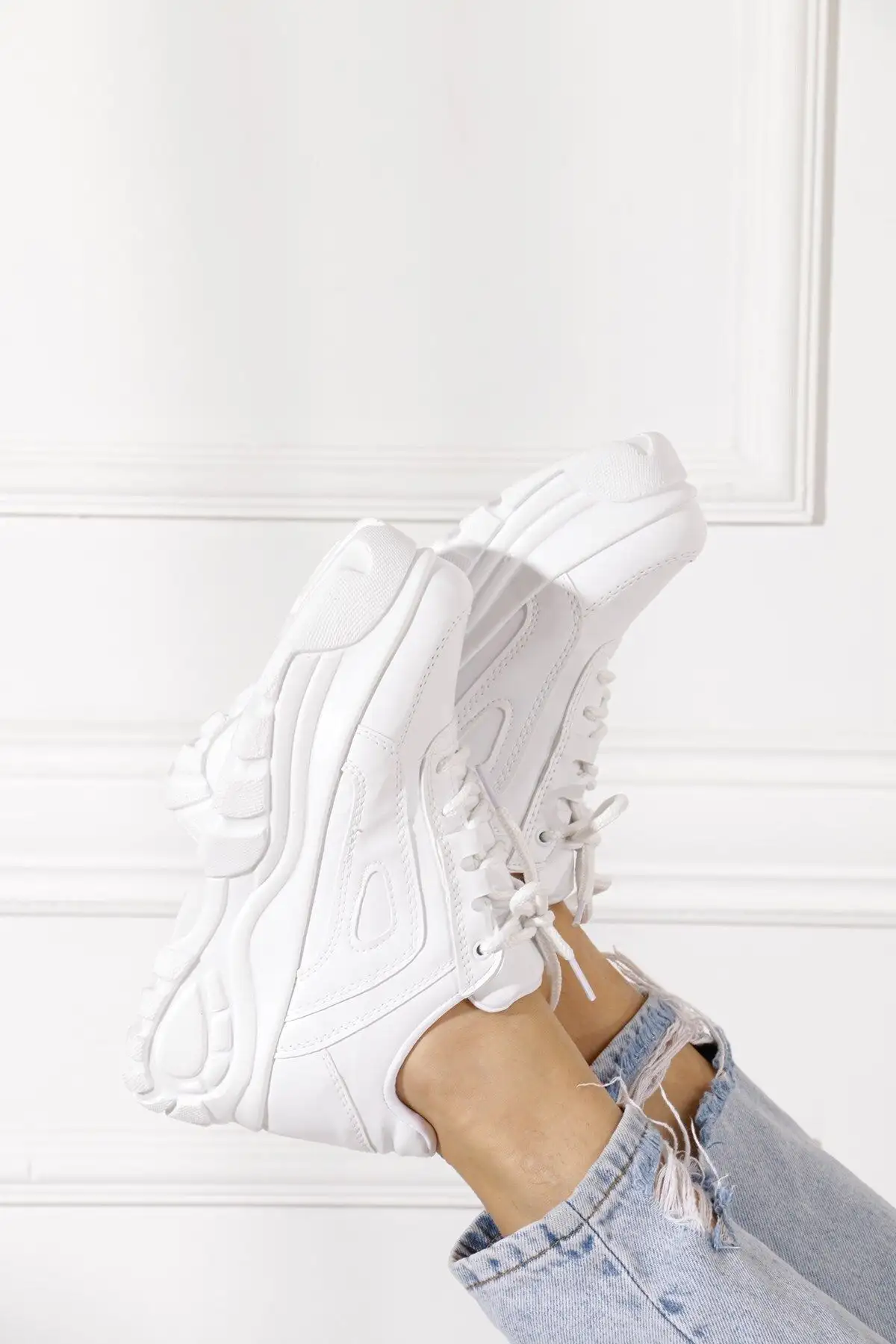 کفش های ورزشی روزانه زنان فاقد نور سبک سبک Snnerer 001 - 2589 کفش های ورزشی روزانه زنان فاقد نور سبک سبک Snnerer 001 - 2589