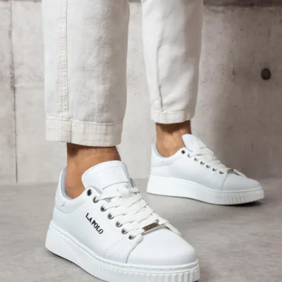 کفش ورزشی مرد با رنگ سفید فاقد - 2683