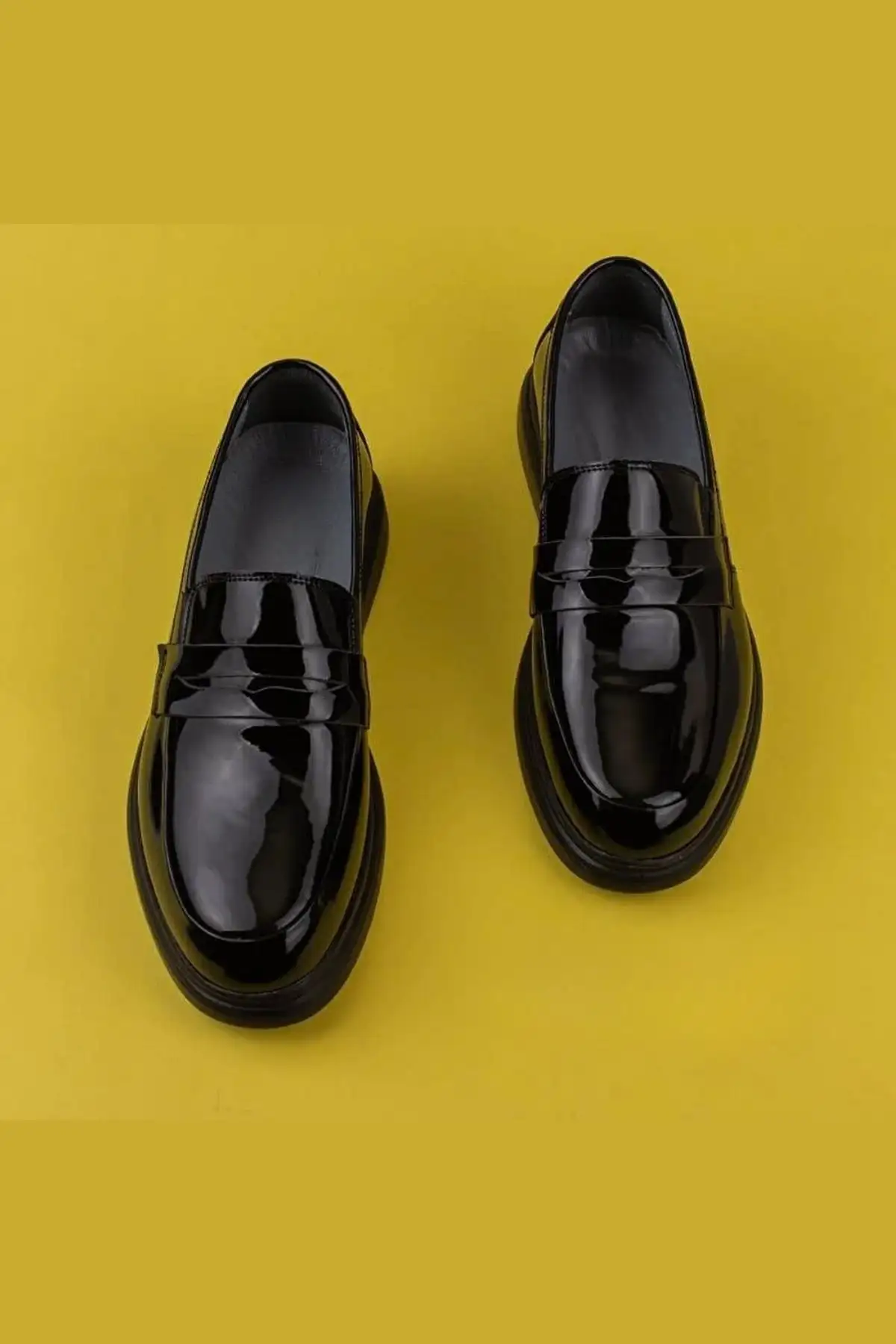 چرم حق ثبت اختراع مردانه کفش مشکی سیاه و سفید کلاسیک کفش های نامزدی عروسی روزانه - 2479 چرم حق ثبت اختراع مردانه کفش مشکی سیاه و سفید کلاسیک کفش های نامزدی عروسی روزانه - 2479