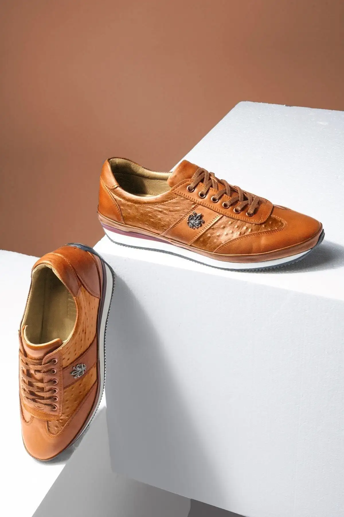 شترمرغ 2 کفش روزانه مردانه چرم ، کفش های گاه به گاه ، کفش 100 ٪ چرمی - 2865 شترمرغ 2 کفش روزانه مردانه چرم ، کفش های گاه به گاه ، کفش 100 ٪ چرمی - 2865