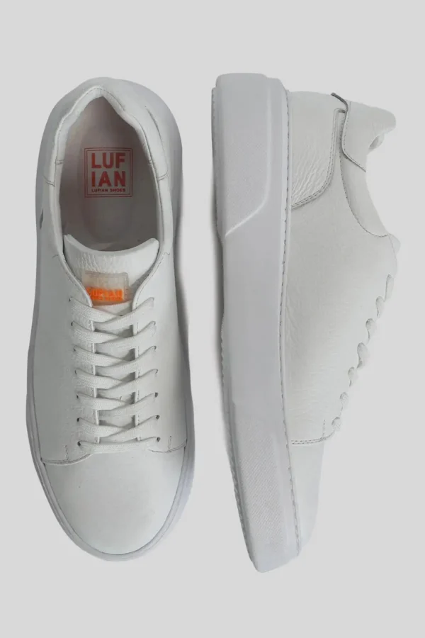 کفش کفش ورزشی چرمی Tommy Men White - 2570