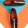 کفش های روزانه مردانه چرمی کلور ، کفش های لوفر ، کفش های سبک ، Süet Loafer - 2890