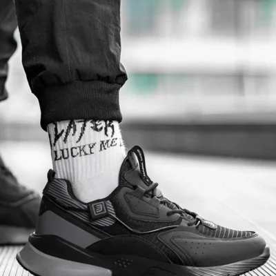 کفش ورزشی Unisex دودی سیاه - 2612