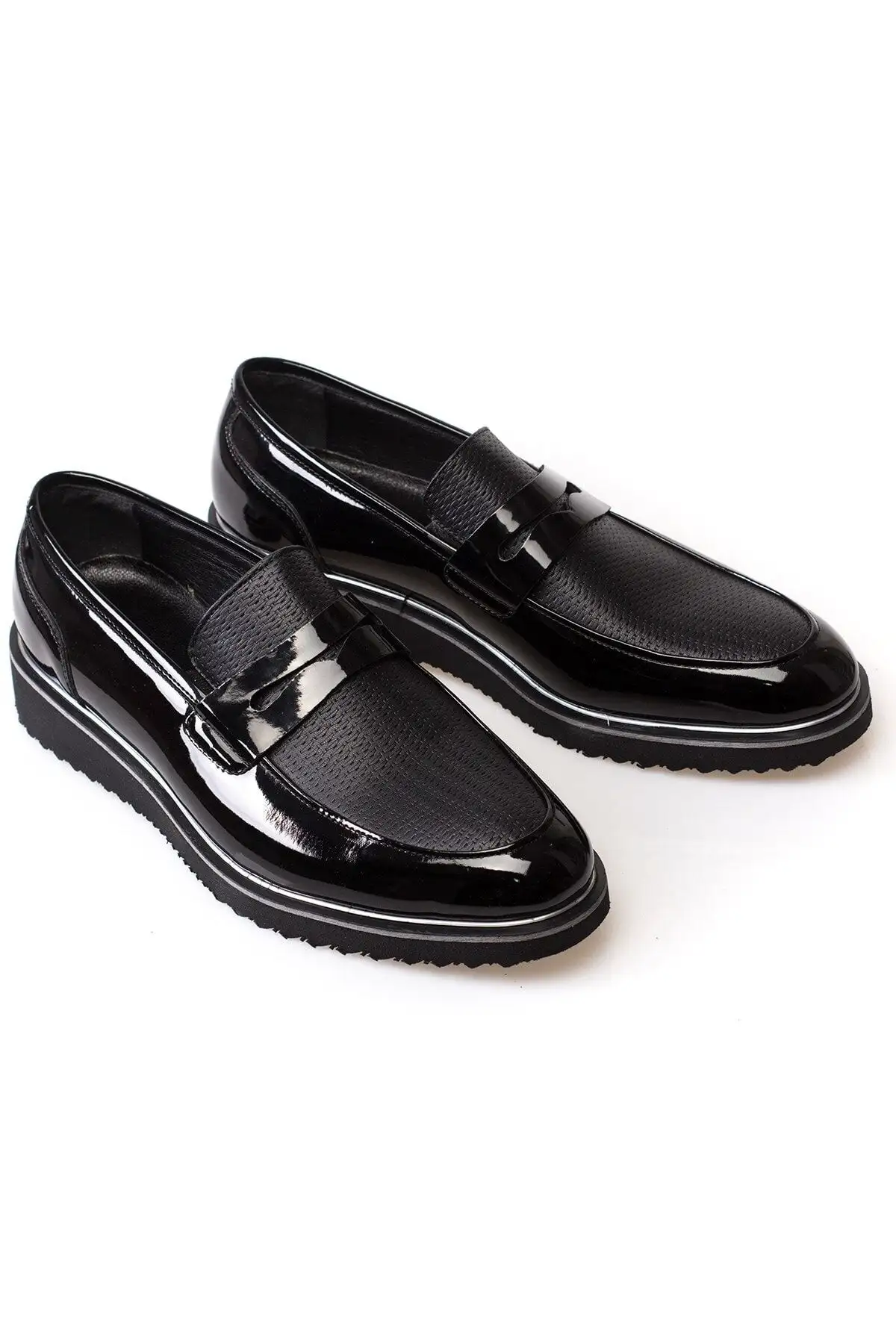 توری چرمی چرمی پر ثبت اختراع کلاسیک مردان - کفش کلاسیک - 2481 توری چرمی چرمی پر ثبت اختراع کلاسیک مردان - کفش کلاسیک - 2481