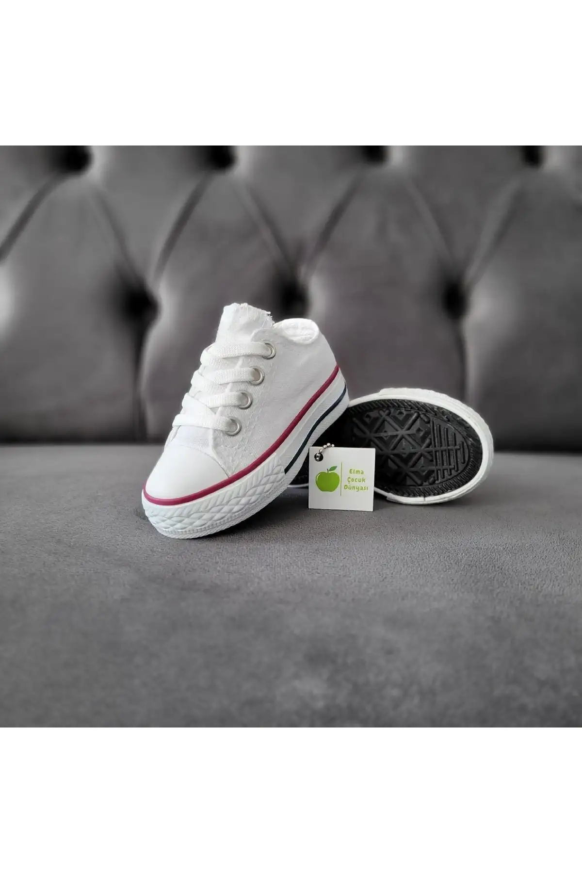 یونیزکس پسر پسر پسر پسر بچه توری کوتاه توری کانوا Kanvas Kinen کفش ورزشی ورزشی - 2626