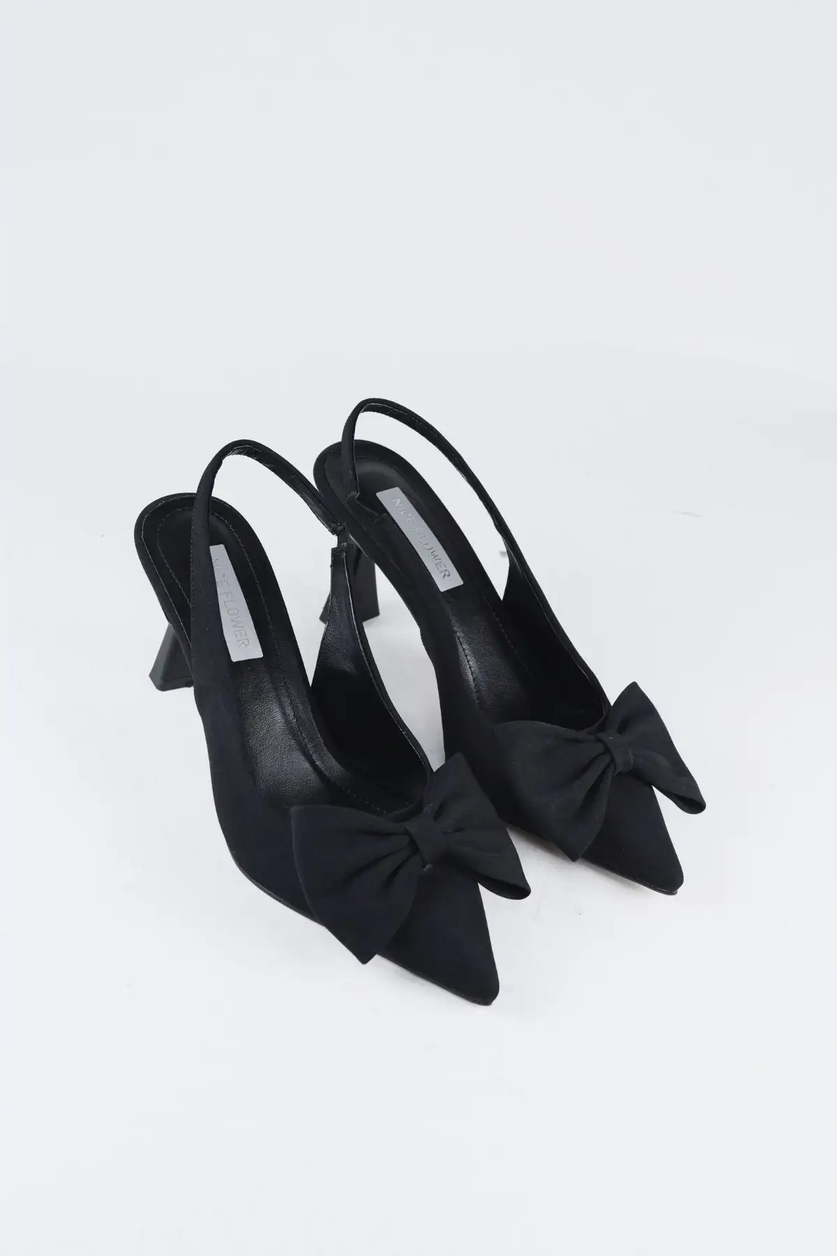 لباس شب تعظیم زنان با پاشنه های پارچه سیاه 7 سانتی متر - 2503 لباس شب تعظیم زنان با پاشنه های پارچه سیاه 7 سانتی متر - 2503