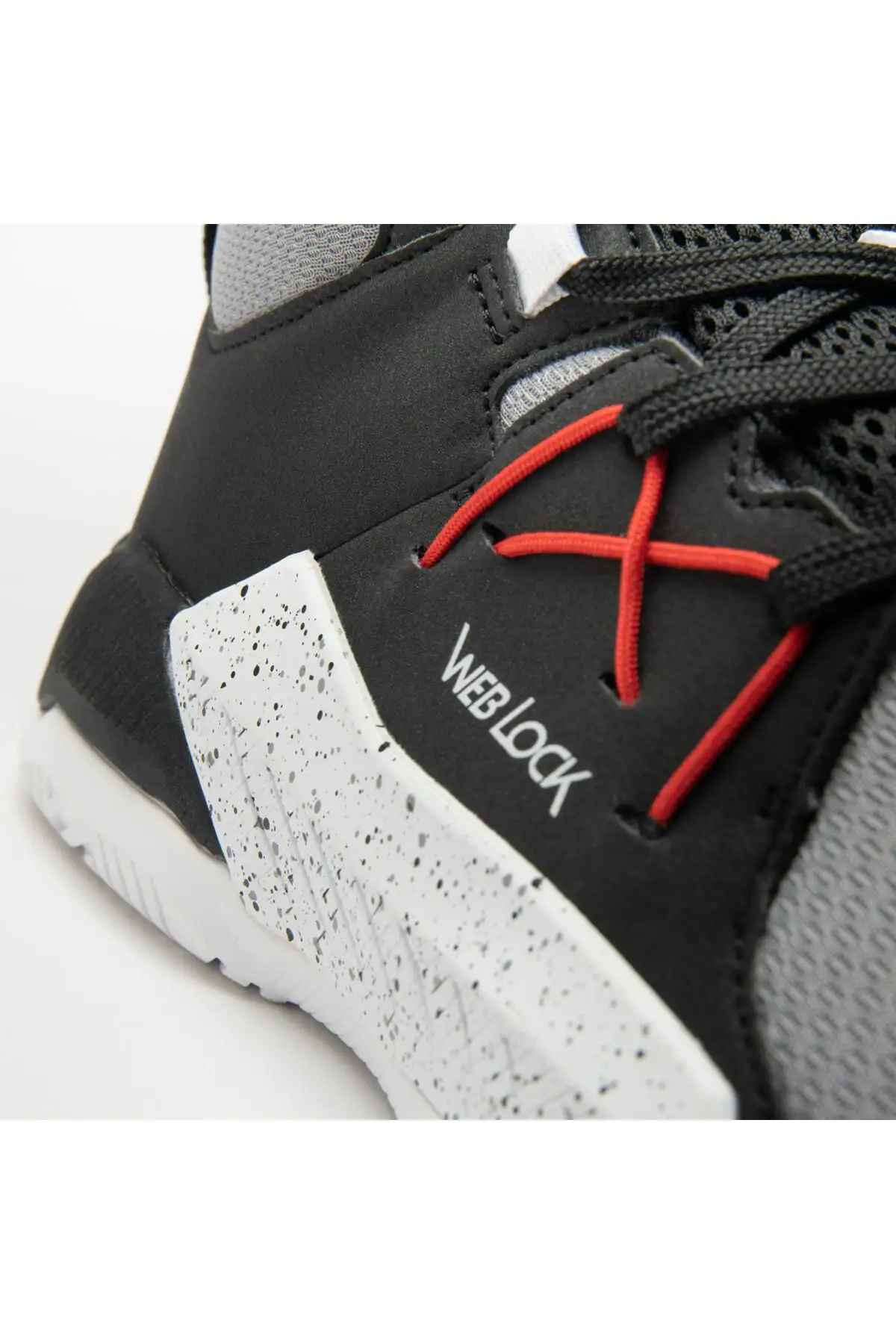 کفش بسکتبال بزرگسالان - خاکستری/سیاه - محافظت از 120 - 2965 کفش بسکتبال بزرگسالان - خاکستری/سیاه - محافظت از 120 - 2965