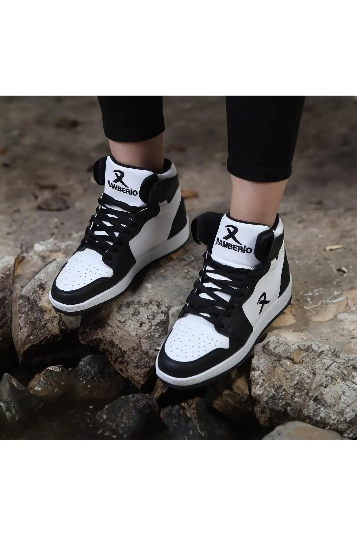 کفش ورزشی بلند سبد سیاه Snekaer - 2967