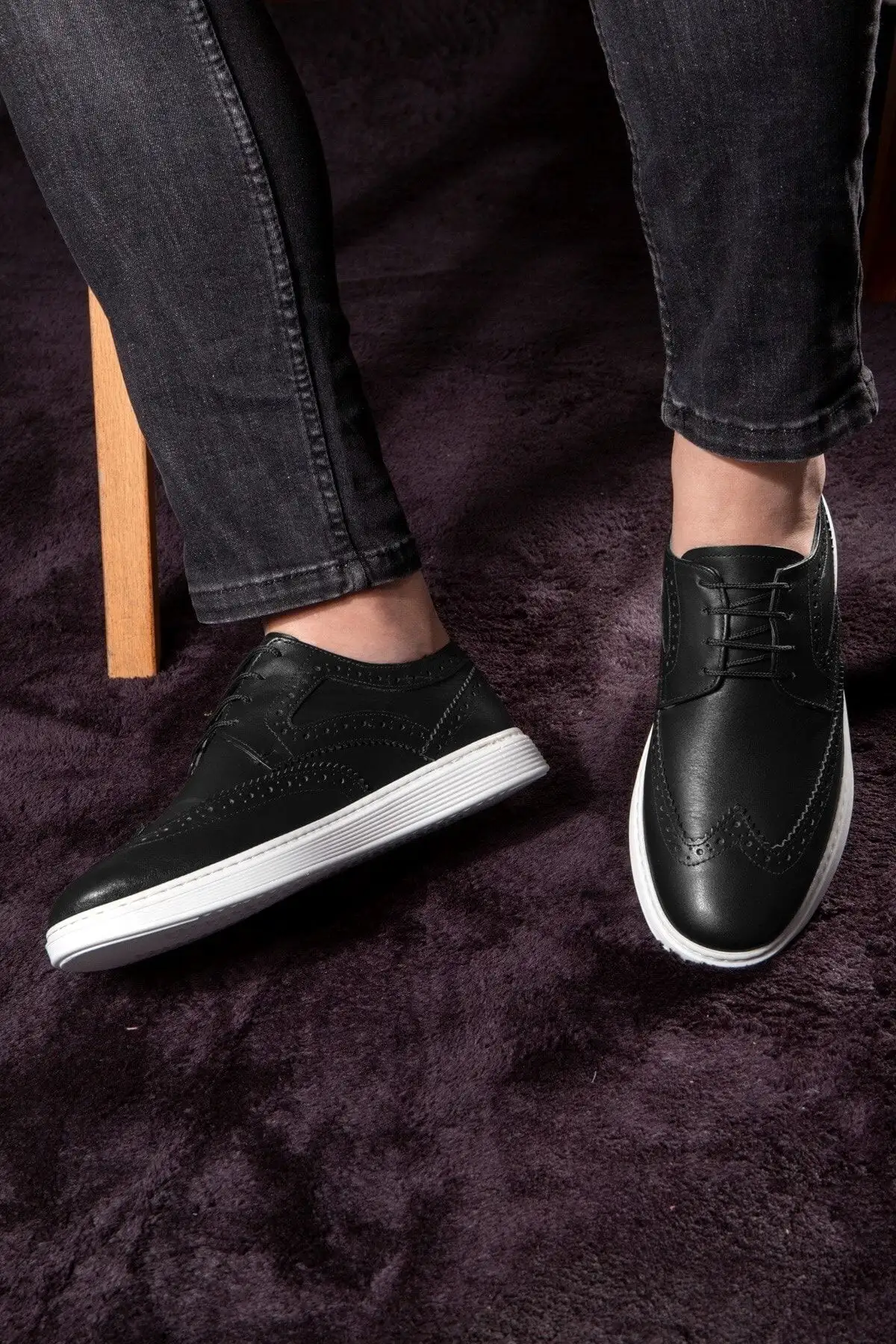 کفش روزانه مردان چرمی واقعی ، کفش های تابستانی ، کفش های سبک ، کفش چرمی فاقد - 2884