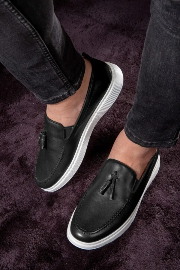 Fringe Genuine Leather Men's Daily Men ، کفش های Loafer ، کفش های سبک ، کفش های تابستانی - 2892