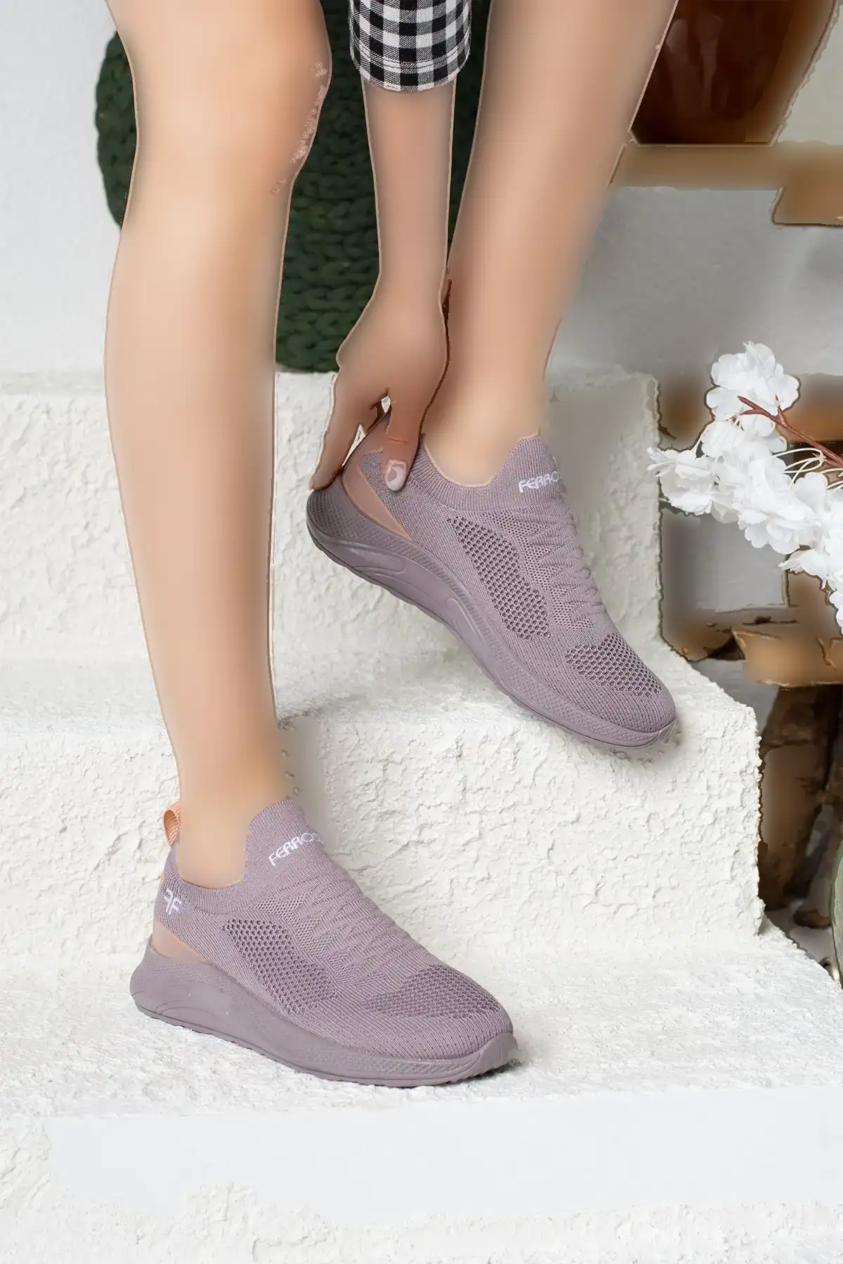 روزانه مرد مرد زن LILA کفش ورزشی تنفس نوری پیاده روی بدون کفش بدون کفش ESNASPOR 041f - 2591 روزانه مرد مرد زن LILA کفش ورزشی تنفس نوری پیاده روی بدون کفش بدون کفش ESNASPOR 041f - 2591