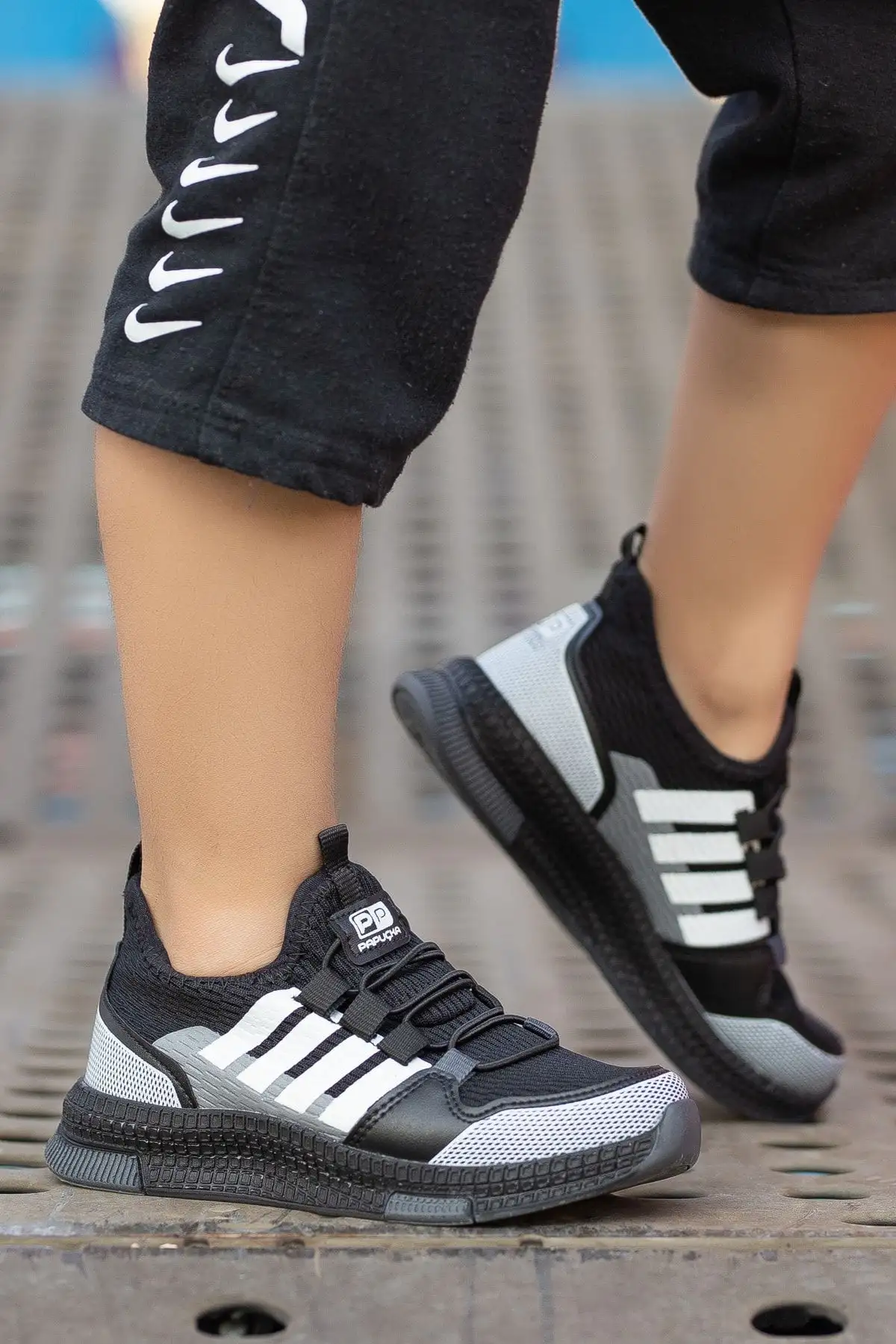 کودک یونیزکس فسفر روزانه دودی سیاه دودی فاقد لباس بافتنی تنفس راحت و انعطاف پذیر کفش ورزشی سبک سبک - 3060 کودک یونیزکس فسفر روزانه دودی سیاه دودی فاقد لباس بافتنی تنفس راحت و انعطاف پذیر کفش ورزشی سبک سبک - 3060