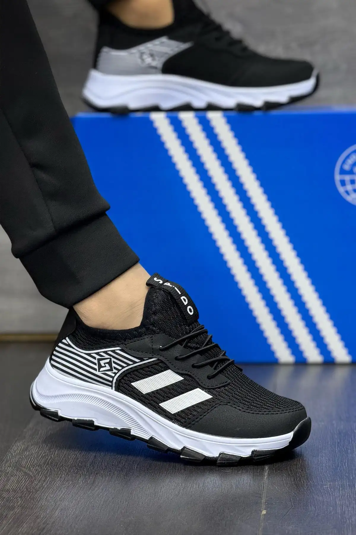 کودکان سیاه 2 باند LACCIK ارتوپدی انعطاف پذیر نور تنفس UNISEX کفش کفش ورزشی کفش ورزشی - 3064 کودکان سیاه 2 باند LACCIK ارتوپدی انعطاف پذیر نور تنفس UNISEX کفش کفش ورزشی کفش ورزشی - 3064