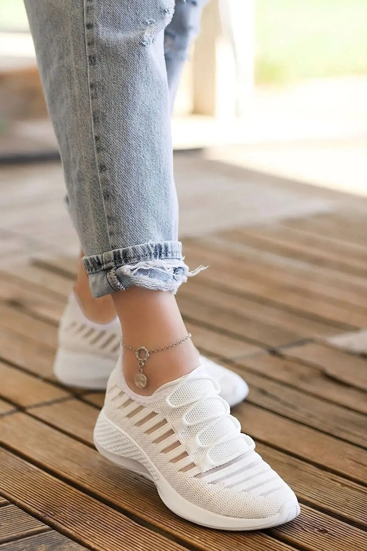 کفش ورزشی تابستانی روزمره راحت سفید با مدلهای ترند - 3126 کفش ورزشی تابستانی روزمره راحت سفید با مدلهای ترند - 3126