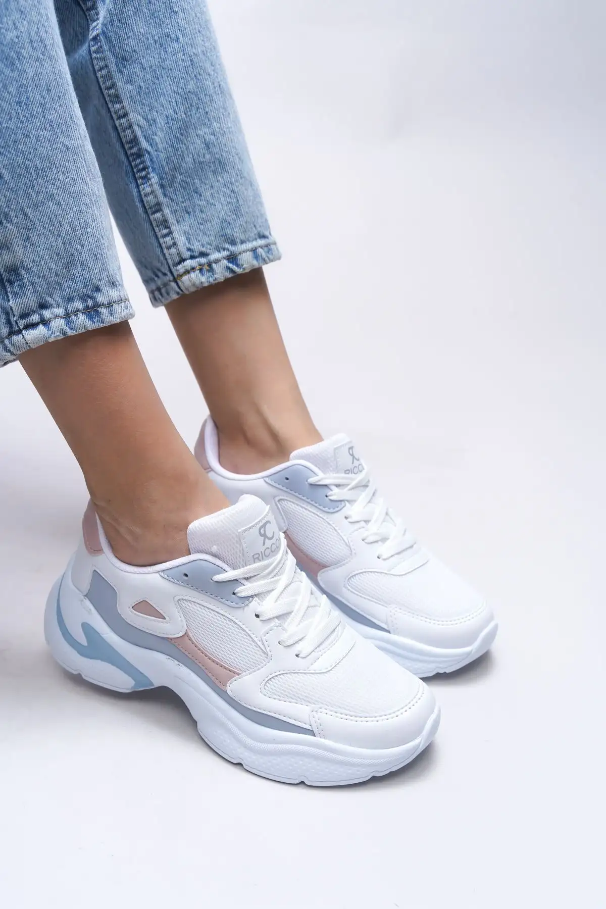 سماور زنانه سفید صورتی آبی - 3192 سماور زنانه سفید صورتی آبی - 3192