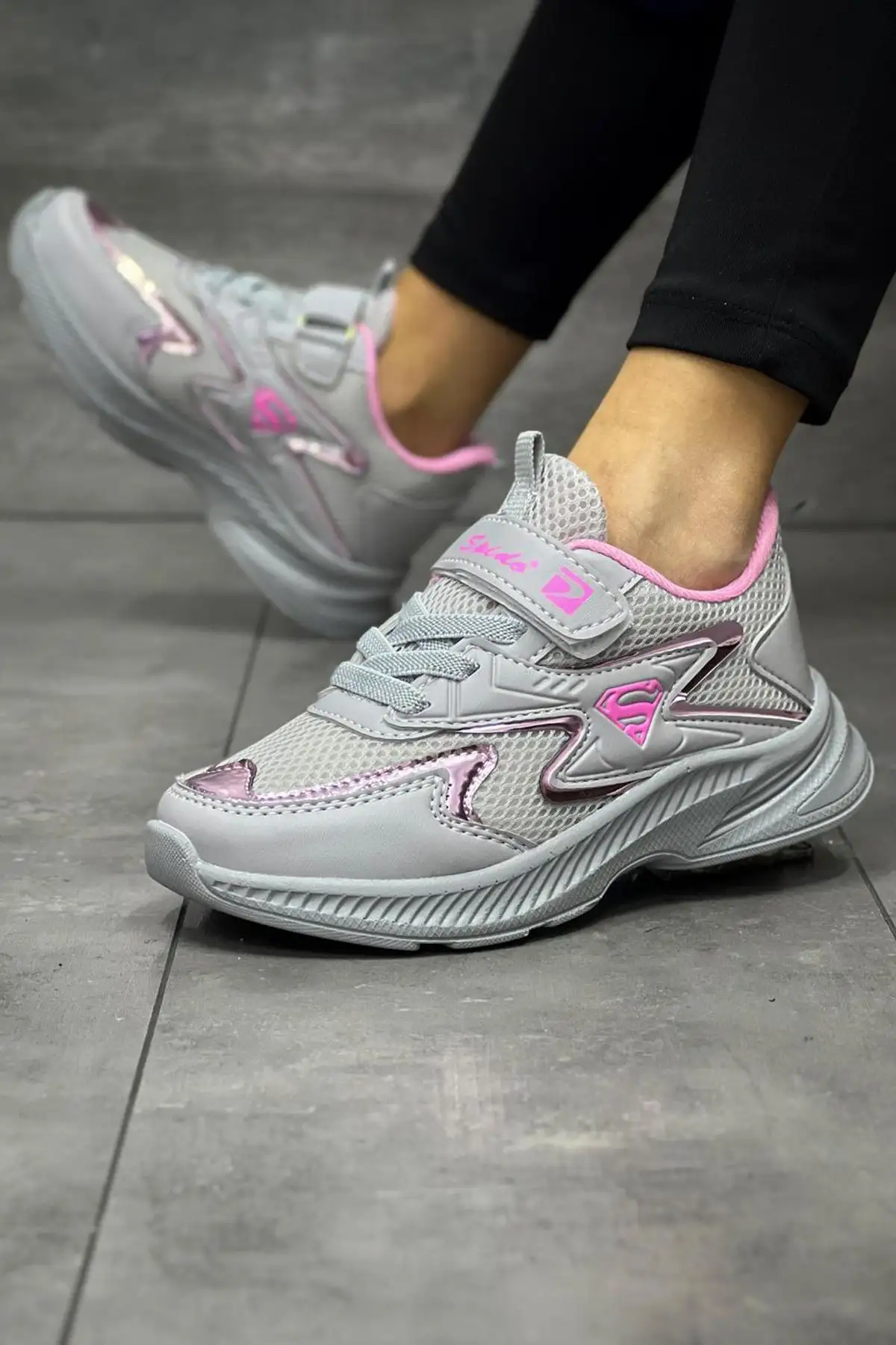 رنگ صورتی خاکستری کودک فاقد تماس با صدای انعطاف پذیر تنفس سبک کفش ورزشی یونیکس کفش ورزشی کفش ورزشی - 3048 رنگ صورتی خاکستری کودک فاقد تماس با صدای انعطاف پذیر تنفس سبک کفش ورزشی یونیکس کفش ورزشی کفش ورزشی - 3048