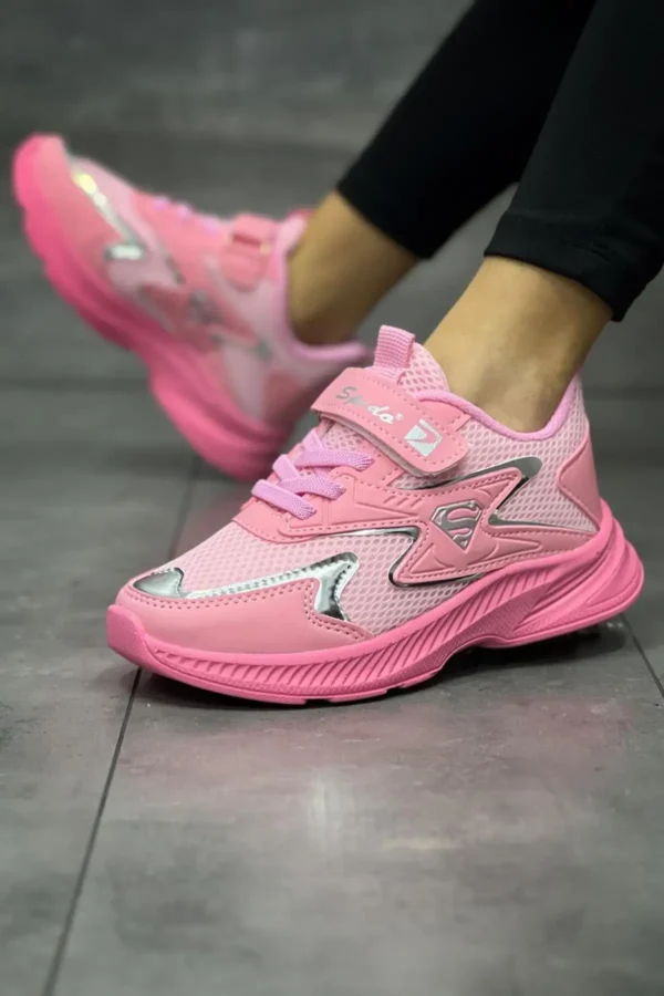Pink Pink فاقد تماس یک تماس با تنفس انعطاف پذیر کفش ورزشی UNISEX است - 3042