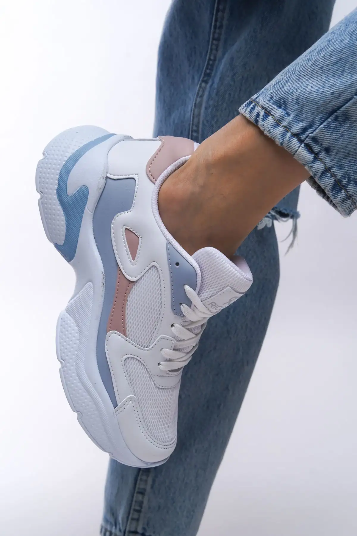 سماور زنانه سفید صورتی آبی - 3192 سماور زنانه سفید صورتی آبی - 3192