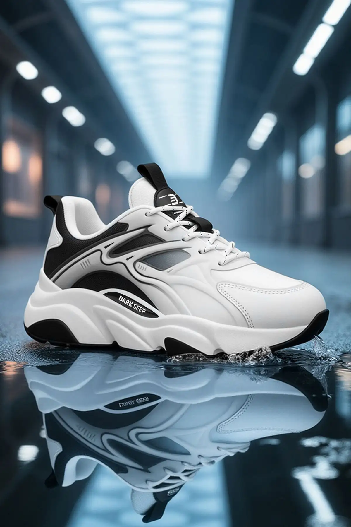 DS Storm White Black unisex کفش ورزشی - 3078