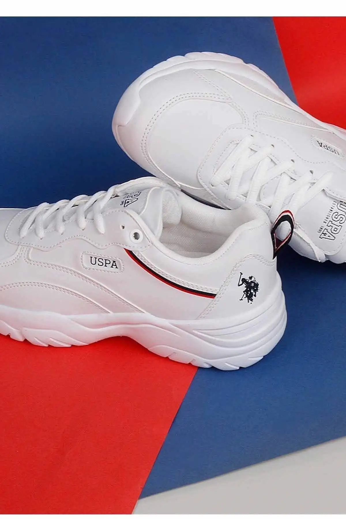 کفش ورزشی روزمره زنانه او اس پولو اسی (US Polo Assn) مدل تریسی با کفی بلند - رنگ سفید - 3133 کفش ورزشی روزمره زنانه او اس پولو اسی (US Polo Assn) مدل تریسی با کفی بلند - رنگ سفید - 3133