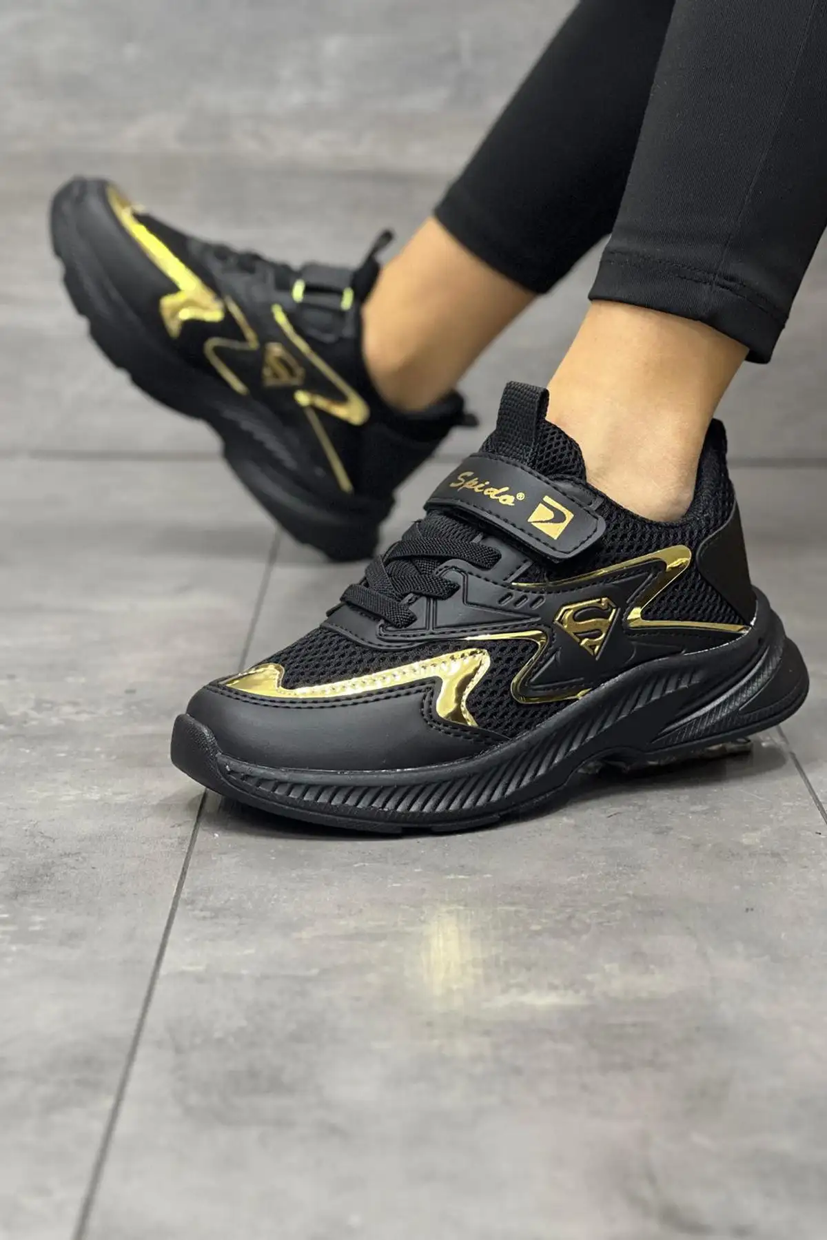 بچه های سیاه سیاه فاقد تماس یک تماس با تنفس کوچک کفش ورزشی کفش ورزشی Unisex - 3059 بچه های سیاه سیاه فاقد تماس یک تماس با تنفس کوچک کفش ورزشی کفش ورزشی Unisex - 3059