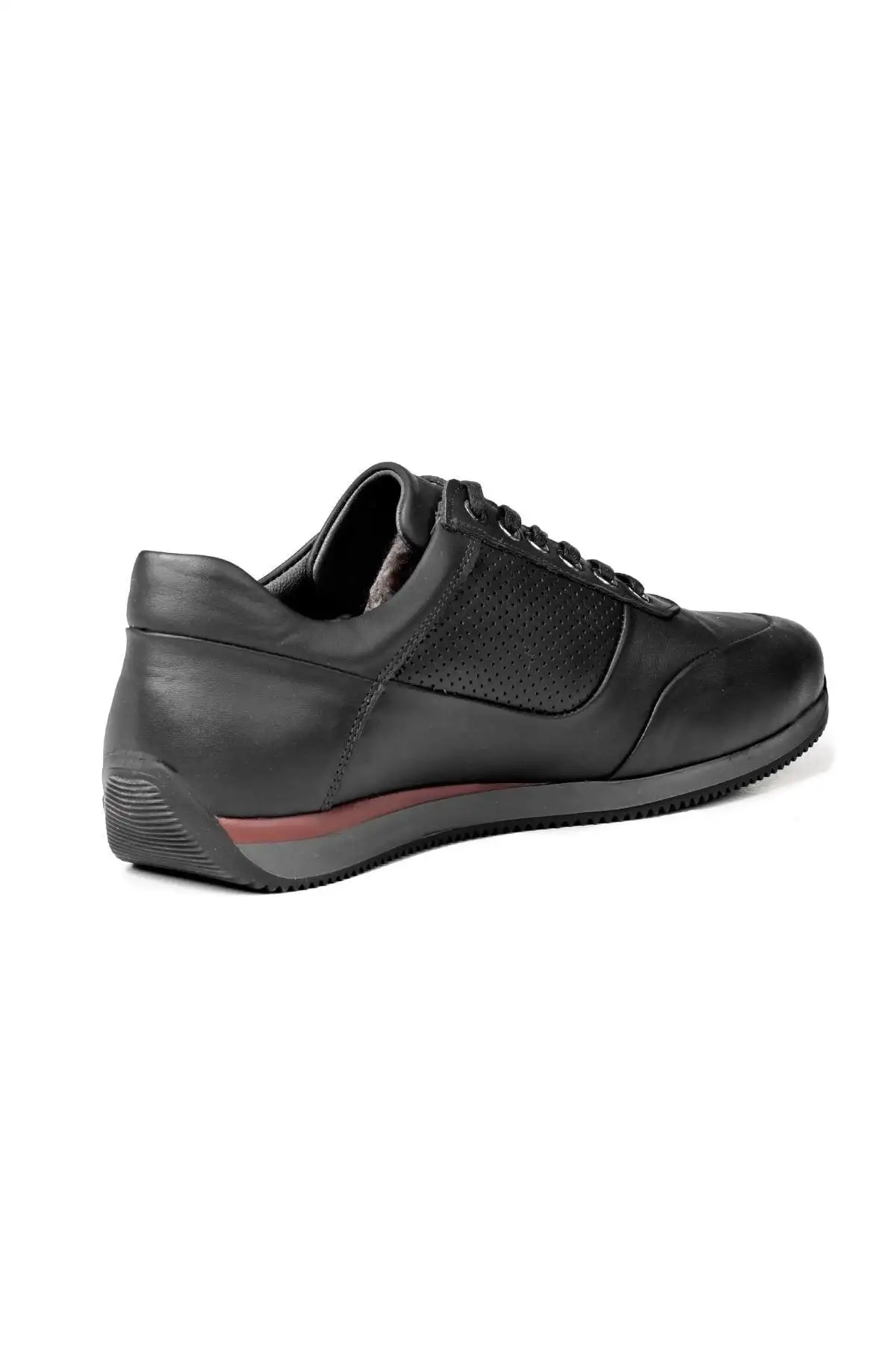 LION POINT LEANINE LEATHINE PLUSH PURUSH MEN کفش روزانه سیاه - 2866 LION POINT LEANINE LEATHINE PLUSH PURUSH MEN کفش روزانه سیاه - 2866