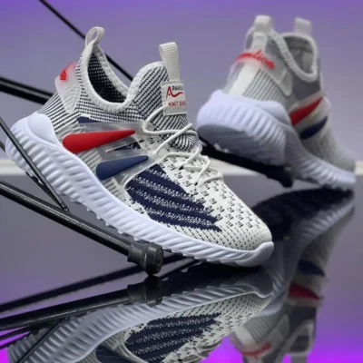 کودک Unisex روزانه لاکی لاکی سفید انعطاف پذیر کفش ورزشی سبک بخار سبک - 3050