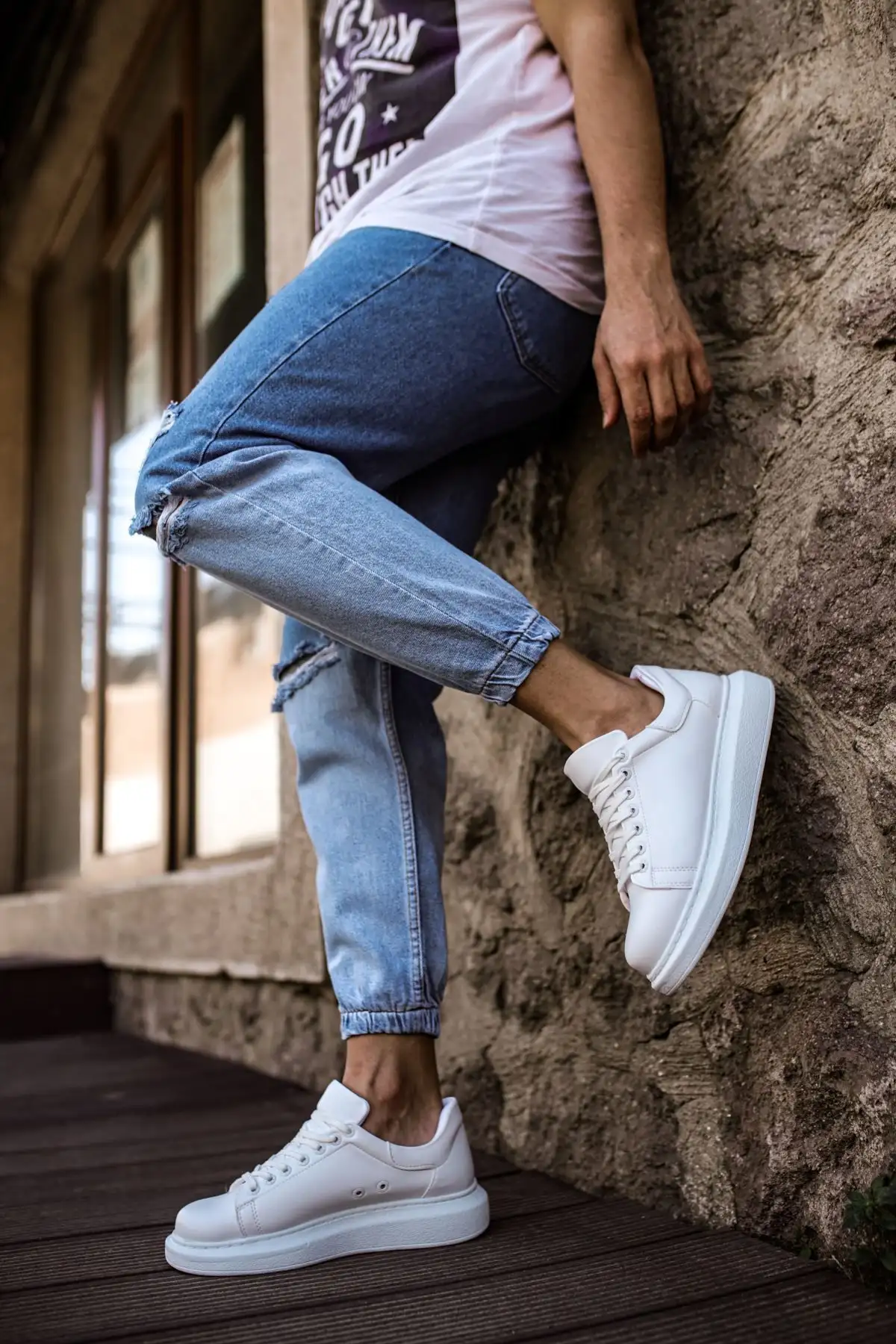 چ257 کفش مردانه استرلا سفید - 2874 چ257 کفش مردانه استرلا سفید - 2874