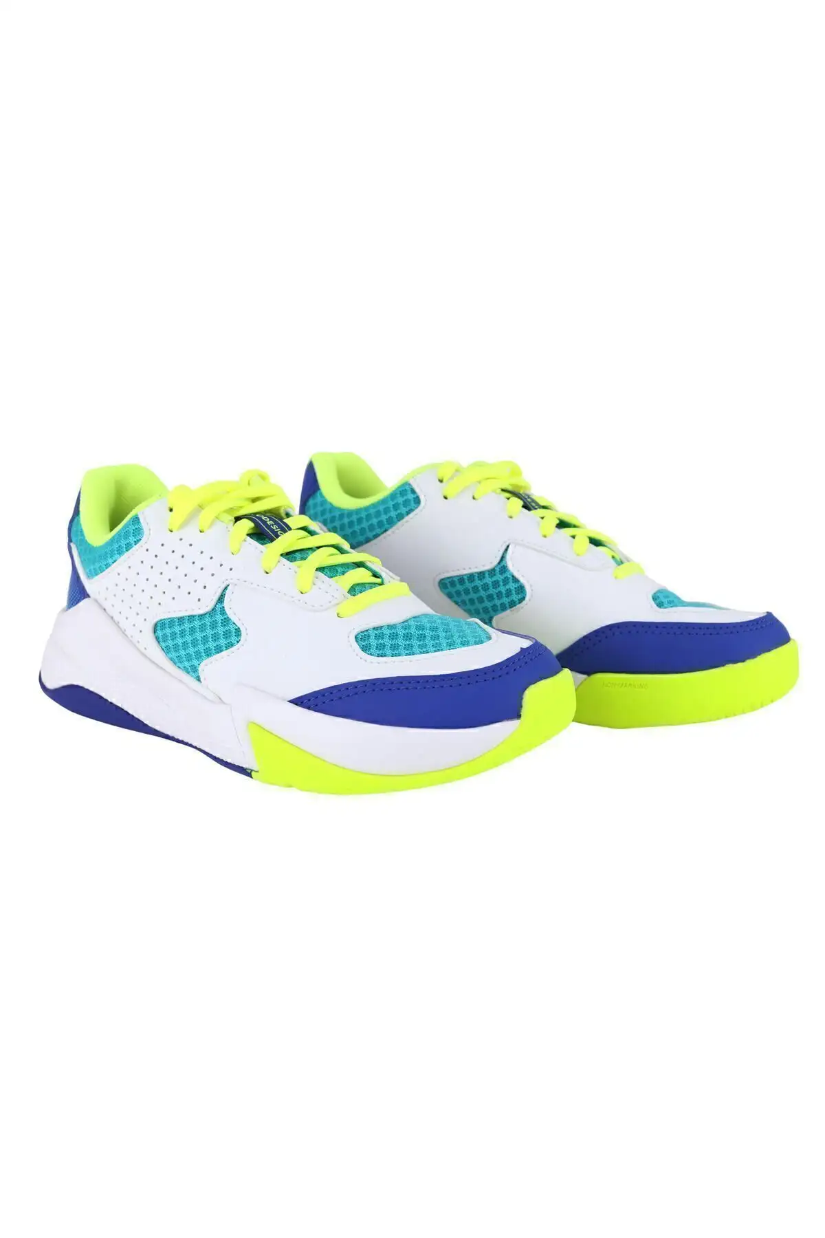 کفش والیبال کودک - سفید / آبی / سبز - مدل Vs100 Confort - 2816 کفش والیبال کودک - سفید / آبی / سبز - مدل Vs100 Confort - 2816