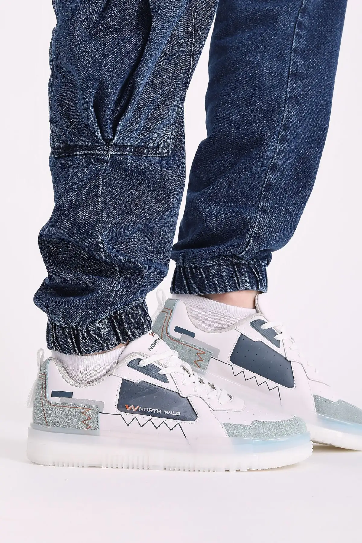 کفش ورزشی یونیسکس پلنت - سفید آبی - 3191 کفش ورزشی یونیسکس پلنت - سفید آبی - 3191